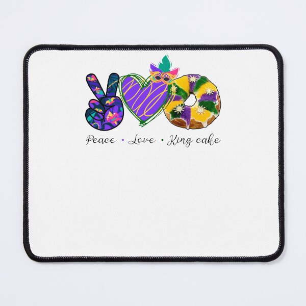 Item preview, Peace Love King Cake Mardi Gras 2022 designed and sold by EspenoyStore.