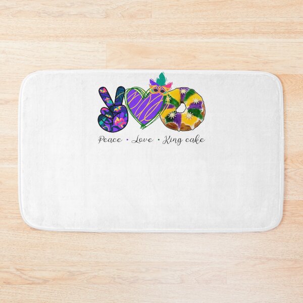 Item preview, Peace Love King Cake Mardi Gras 2022 designed and sold by EspenoyStore.