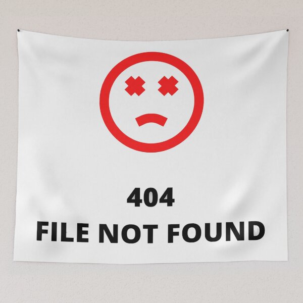 Item preview, Error 404 file not found designed and sold by ggsThrift.