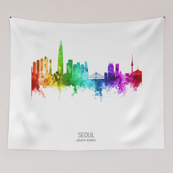 Item preview, Seoul Skyline South Korea designed and sold by ArtPrints.