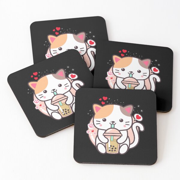 Item preview, Cat Boba Tea Bubble Tea Kawaii Anime designed and sold by LittleShop79.