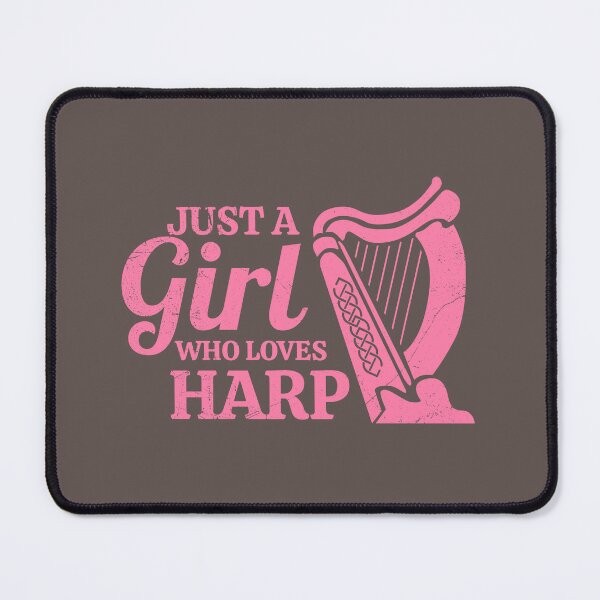 Artikelvorschau, Just a girl who loves Harp Music Geschenkidee entworfen und verkauft von vicoli-shirts.