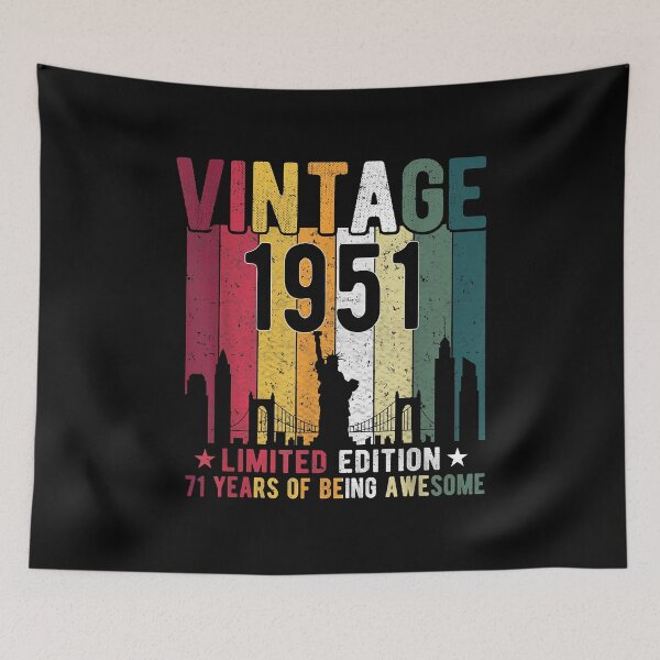 Item preview, Vintage 1951 Limited Edition 71 Years Of Being Awesome 71th Birthday designed and sold by RachaelEliezer.