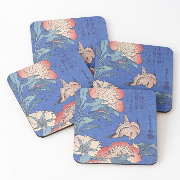 Item preview, Poster Peonies and Canary, C. 1833 designed and sold by CindyHiks.