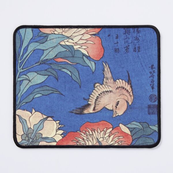 Item preview, Poster Peonies and Canary, C. 1833 designed and sold by CindyHiks.