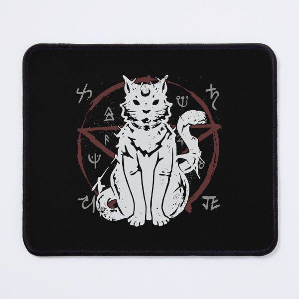 Artikelvorschau, Satan Katze Antichrist Luzifer Teufel 666 Occult Langarm T-Shirt entworfen und verkauft von RobertJayce.