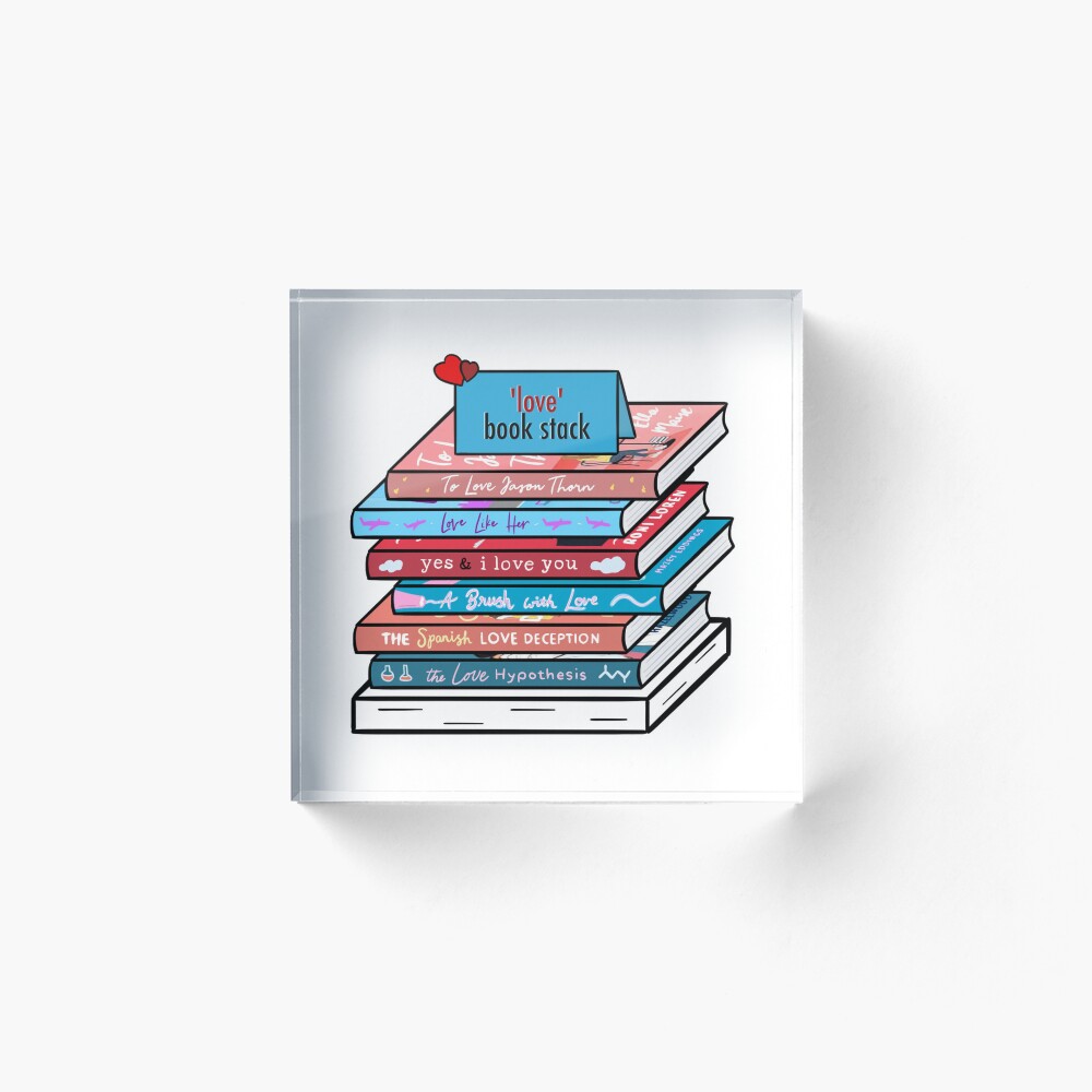 Love' Book Stack' Greeting Card for Sale by bookshelfsketch | Redbubble