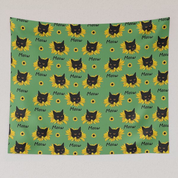 Item preview, Sunflower cat meow designed and sold by LittleShop79.