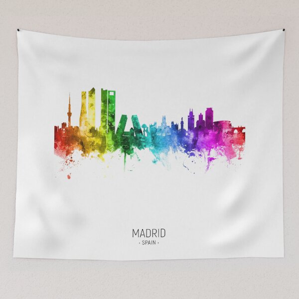 Item preview, Madrid Spain Skyline designed and sold by ArtPrints.