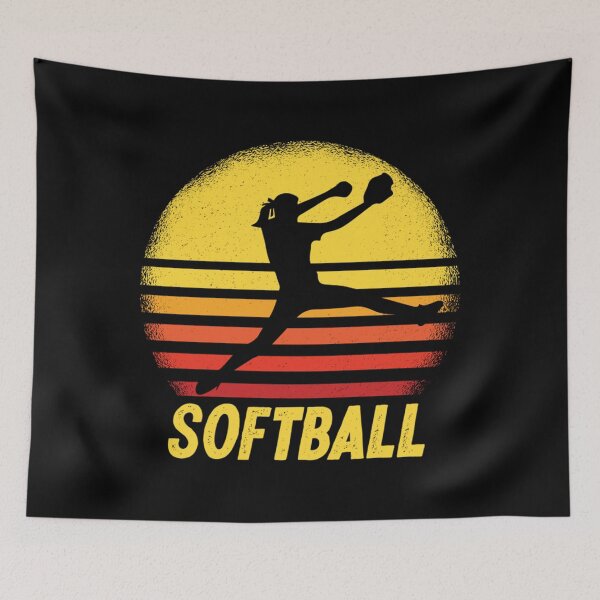 Item preview, Softball Sunset Pitcher Girls Fastpitch Long Sleeve T-Shirt designed and sold by RobertJayce.