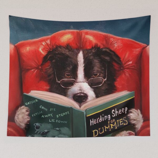 Item preview, Herding Sheep Print designed and sold by CindyHiks.