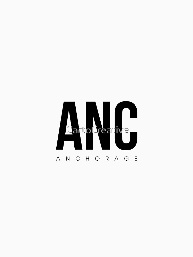 "ANC - Anchorage Airport Code" Tank Top by CartoCreative | Redbubble