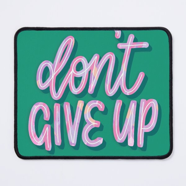 Item preview, No te rindas - Cita de motivación - Verde / rosa designed and sold by TheBubblyType.