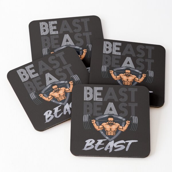 Item preview, Beast Bodybuilder Weightlifting Gym Workout Exercise Fitness designed and sold by TomGiantDesigns.