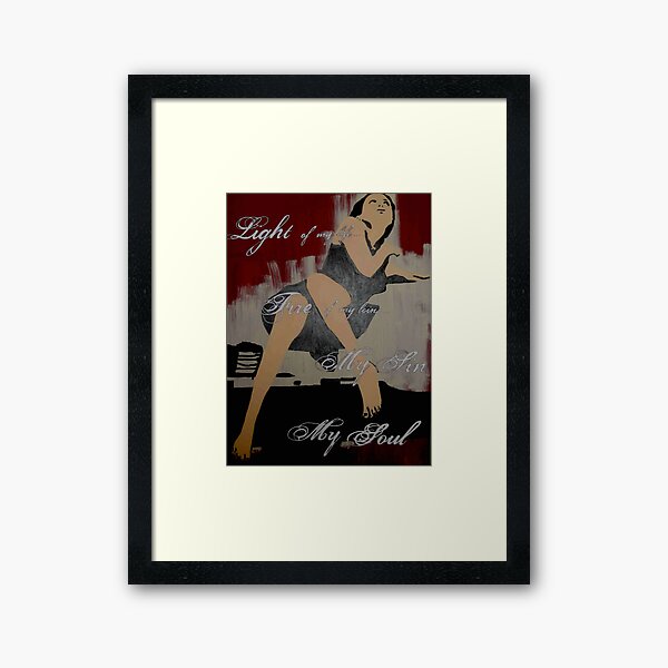 my sin ... my soul Framed Art Print