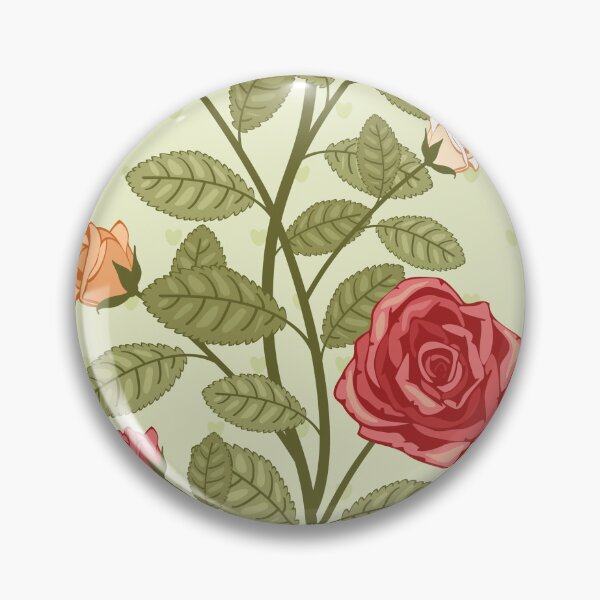 Item preview, Aesthetic Green Pattern , Flowers Pattern , Aesthetic Red & Green Flowers Pattern  designed and sold by BeTheVibe.