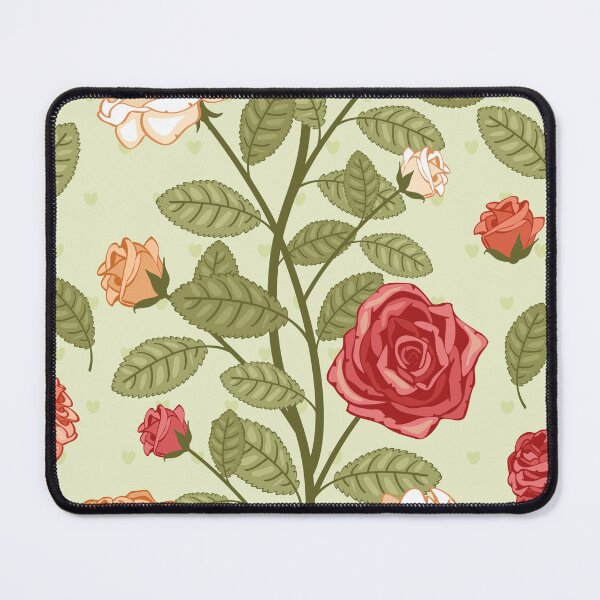Item preview, Aesthetic Green Pattern , Flowers Pattern , Aesthetic Red & Green Flowers Pattern  designed and sold by BeTheVibe.