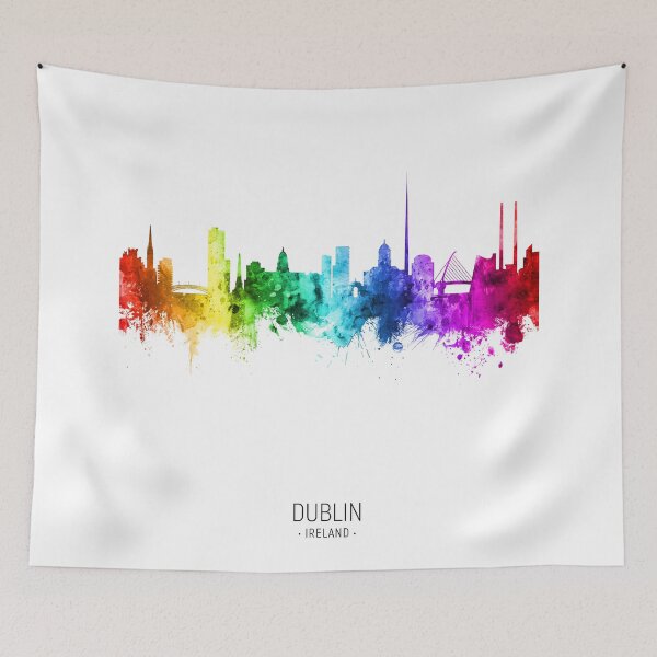 Artikelvorschau, Dublin Ireland Skyline entworfen und verkauft von ArtPrints.