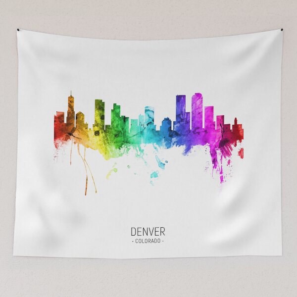 Item preview, Denver Colorado Skyline designed and sold by ArtPrints.