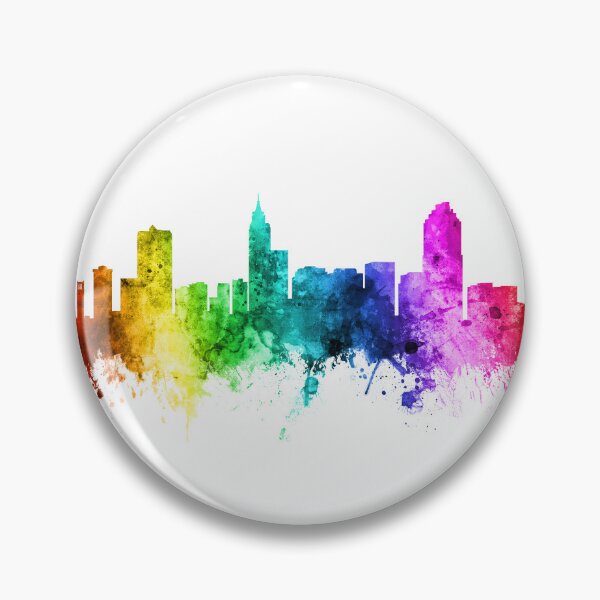 Item preview, Raleigh North Carolina Skyline designed and sold by ArtPrints.
