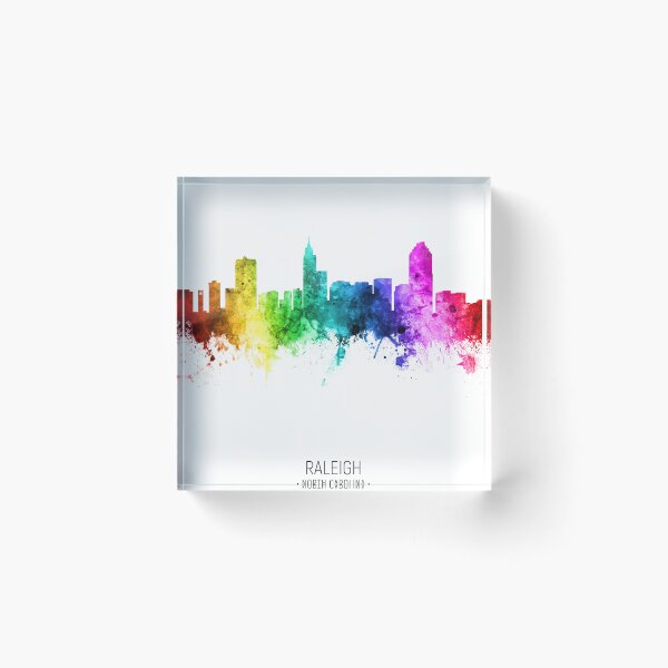 Item preview, Raleigh North Carolina Skyline designed and sold by ArtPrints.
