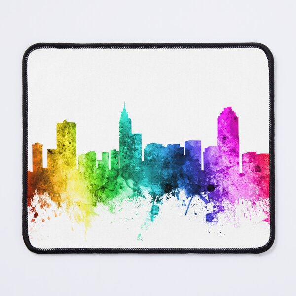 Item preview, Raleigh North Carolina Skyline designed and sold by ArtPrints.
