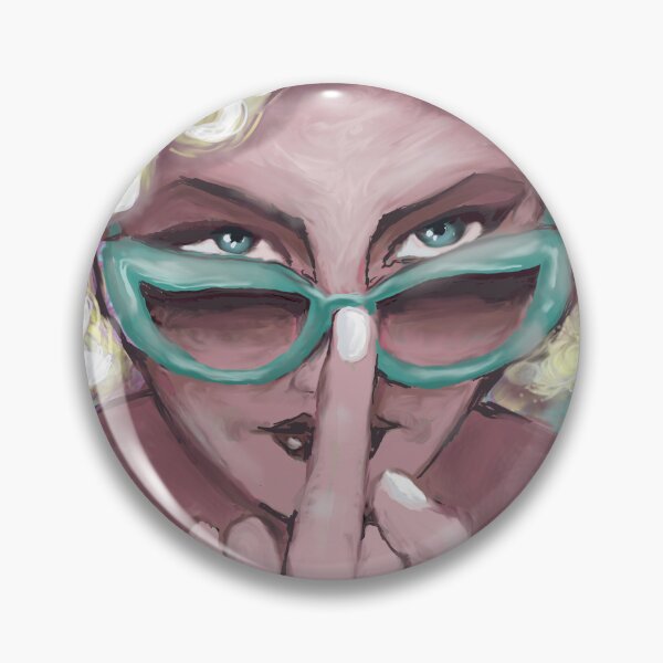 Item preview, Feisty girl, beachy girl, f.u, birdy, sun glasses, blue, naughty, blond afro girl,  girl power, designed and sold by Freedomworx.