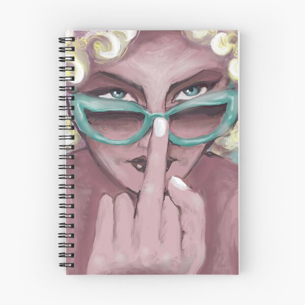 Item preview, Feisty girl, beachy girl, f.u, birdy, sun glasses, blue, naughty, blond afro girl,  girl power, designed and sold by Freedomworx.