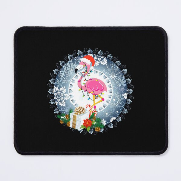 Item preview, Flamingo Snow Flowers circle designed and sold by Anderson456.