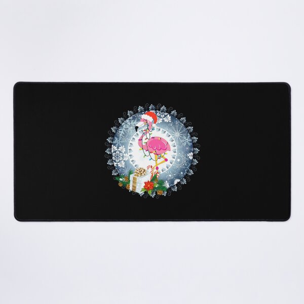 Item preview, Flamingo Snow Flowers circle designed and sold by Anderson456.