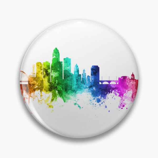 Item preview, Des Moines Iowa Skyline designed and sold by ArtPrints.