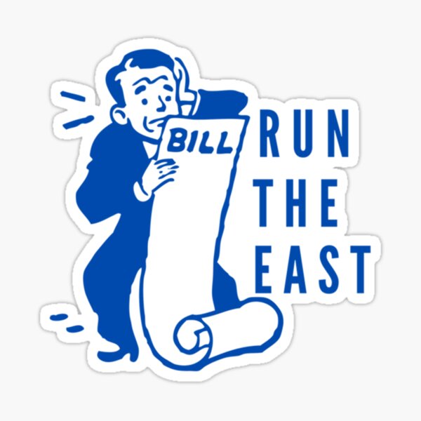 Buffalo Bills 2020 AFC East Champions Vinyl Sticker 3.3"x3.8&