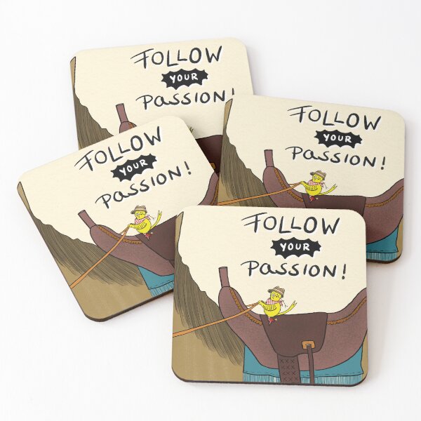 Item preview, Follow your Passion! Funny Motivational Poster designed and sold by HalloMolly.