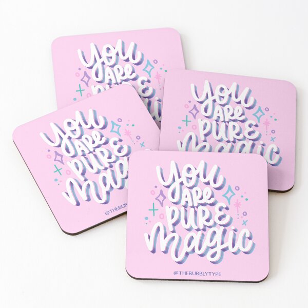 Item preview, Eres pura magia - Cita positiva ROSA designed and sold by TheBubblyType.