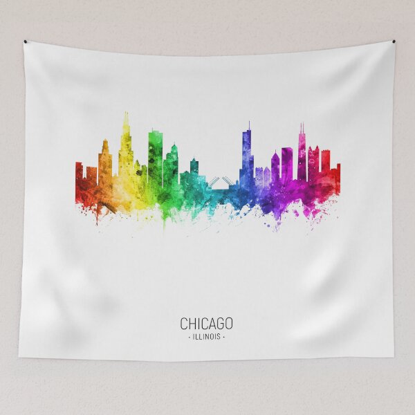 Item preview, Chicago Illinois Skyline designed and sold by ArtPrints.
