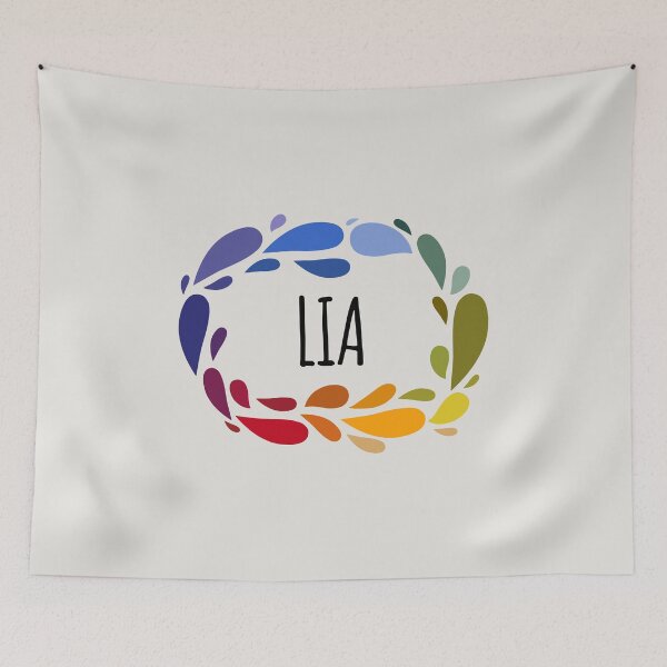 Item preview, Lia Name Cute Colorful Gift Named Lia designed and sold by kindxinn.