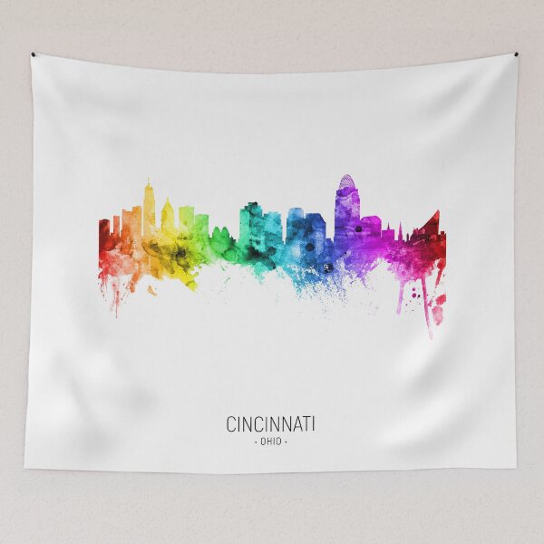 Item preview, Cincinnati Ohio Skyline designed and sold by ArtPrints.