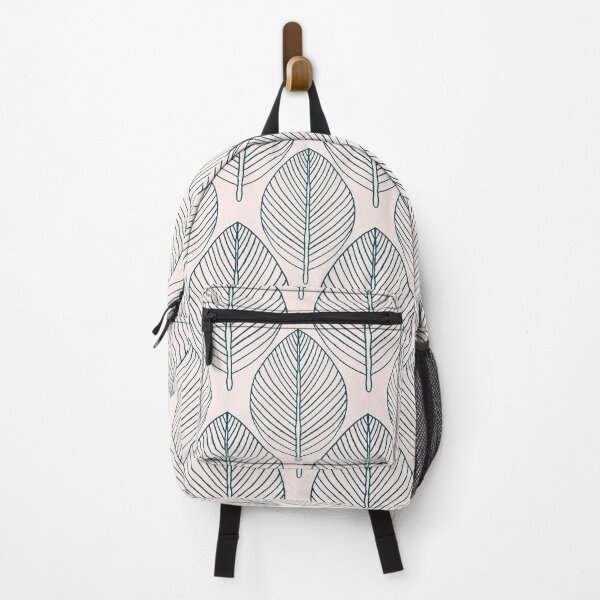 Item preview, Tropical foliage in deep teal and cream designed and sold by FrancesPoff.