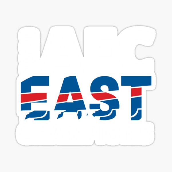 Buffalo Bills 2020 AFC East Champions Vinyl Sticker 3.3x3.8 |