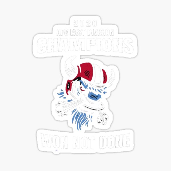 BUFFALO BILLS 2021-22 AFC EAST CHAMPS ROUND STICKER