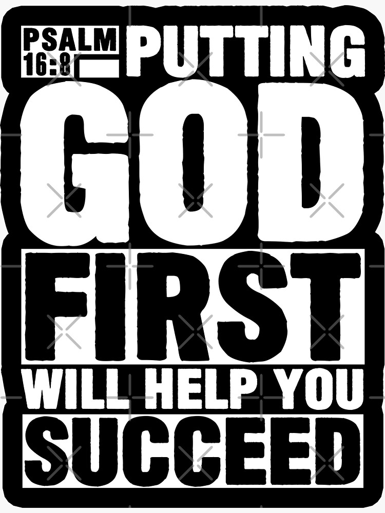 Renewing Faith, Put God First Solid Block, 5 x 5 Inches