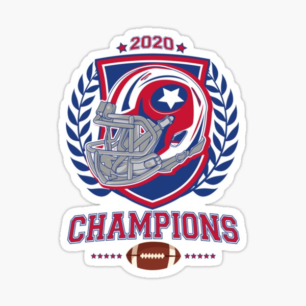 Buffalo Bills 2020 AFC East Champions Vinyl Sticker 3.3x3.8 |