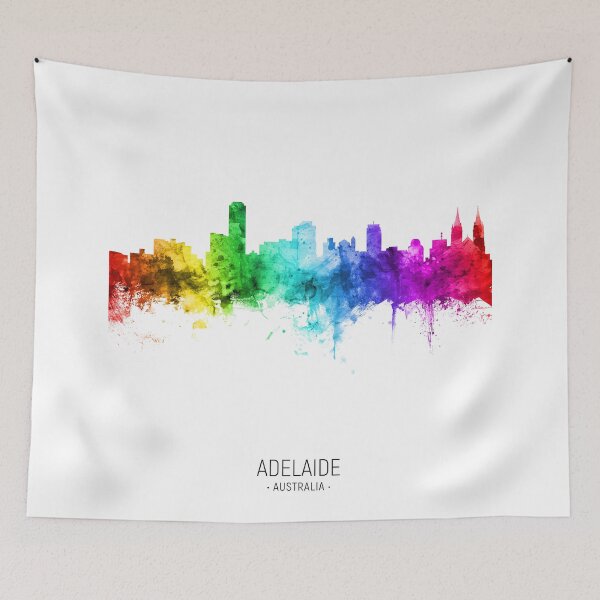 Item preview, Adelaide Australia Skyline designed and sold by ArtPrints.