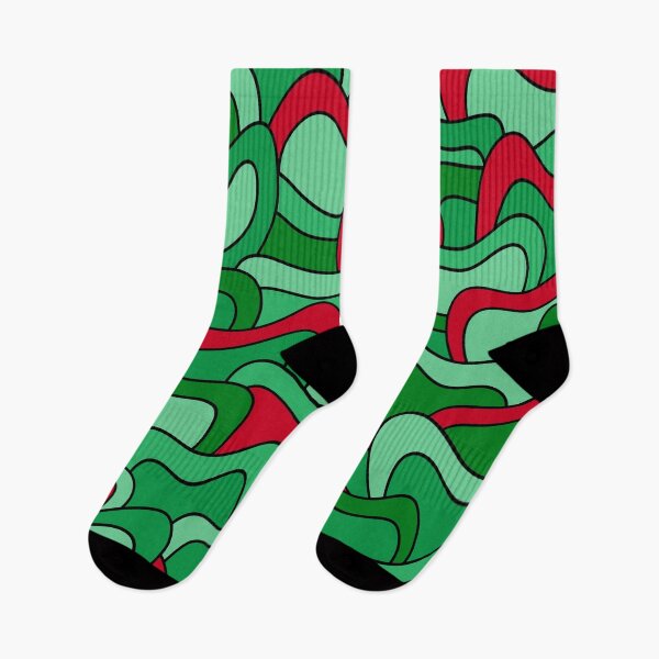 Item preview, Abstract pattern - red and green. designed and sold by K.S ART.