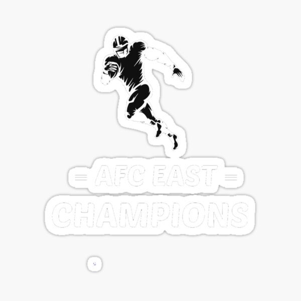 Buffalo Bills 2020 AFC East Champions Vinyl Sticker 3.3x3.8 |