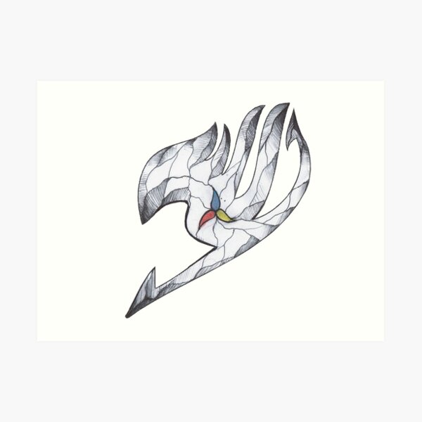 Fairy Tail Customized Logo Art Print By Kyliands Redbubble