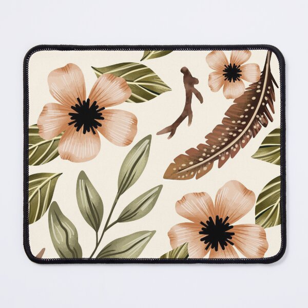 Item preview, Aesthetic Green Pattern , Flowers Pattern , Aesthetic Brown , Green Flowers Pattern  designed and sold by BeTheVibe.