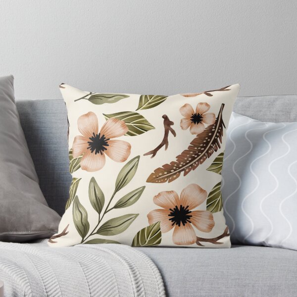 Item preview, Aesthetic Green Pattern , Flowers Pattern , Aesthetic Brown , Green Flowers Pattern  designed and sold by BeTheVibe.