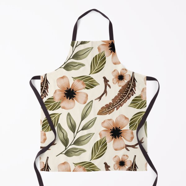 Aperçu de l'œuvre Motif vert esthétique, motif de fleurs, brun esthétique, motif de fleurs vertes créée et vendue par BeTheVibe.