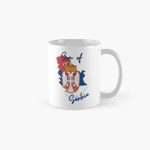 Son of Serbia Map Flag Classic Mug